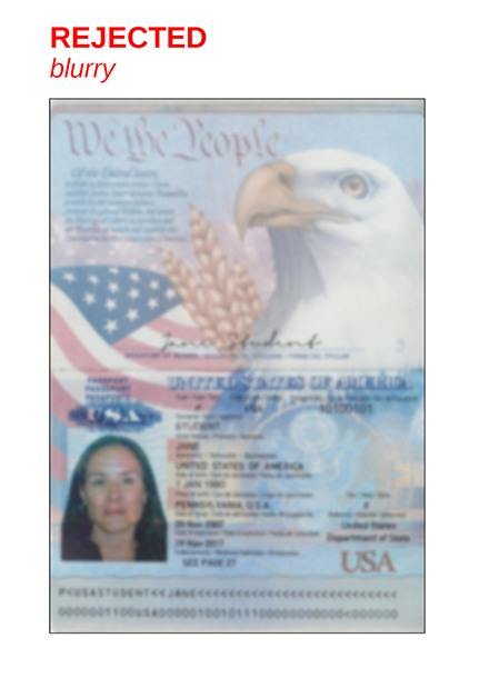 Passport Examples - EPIC, Confirming Your Identity